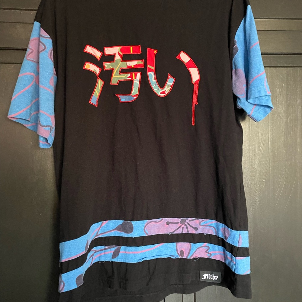 Filthy Black and Blue Graphic Men's Shirt